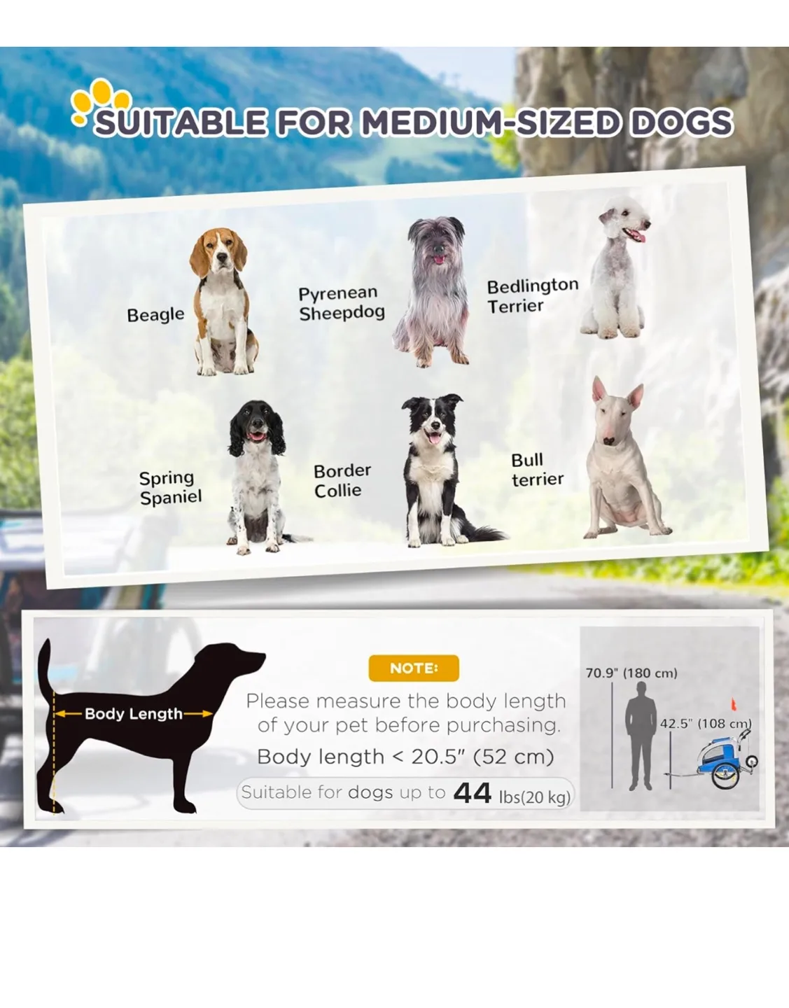 Aosom Pet Stroller & Bike Trailer Combo image indicator(4)