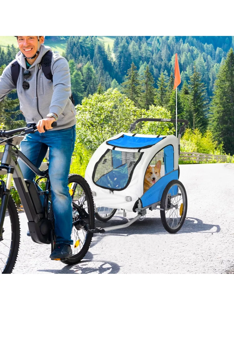 Aosom Pet Stroller & Bike Trailer Combo image indicator(2)