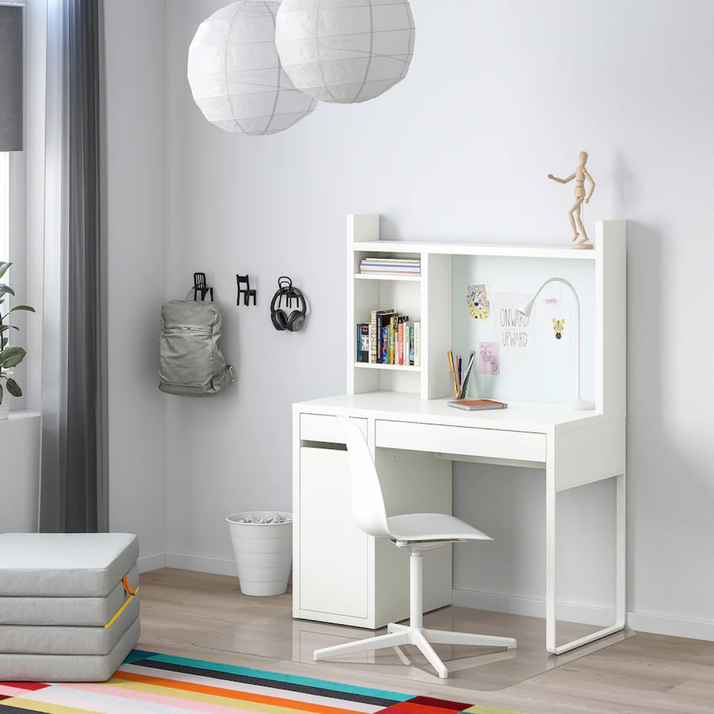 IKEA MICKE Desk with hutch - photo 2