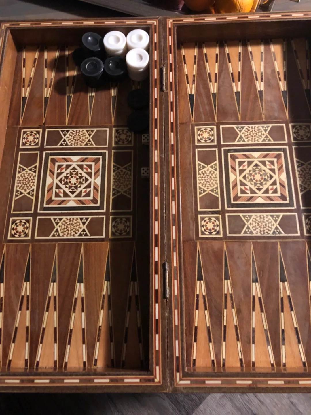 Vintage Backgammon and Chess Set thumbnail