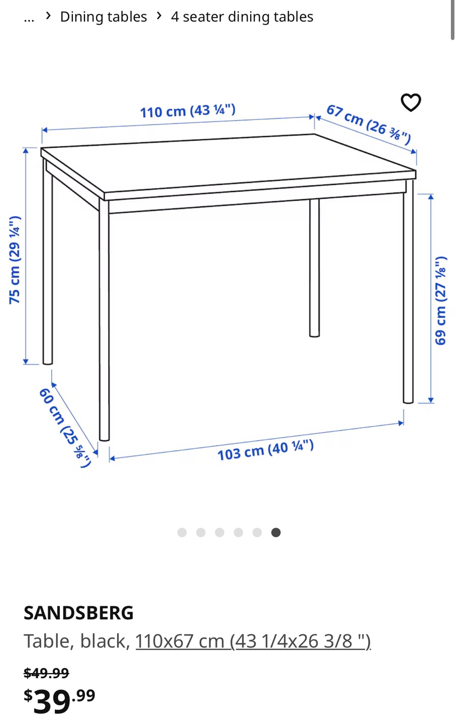 Ikea table and chairs with cushions - photo 4