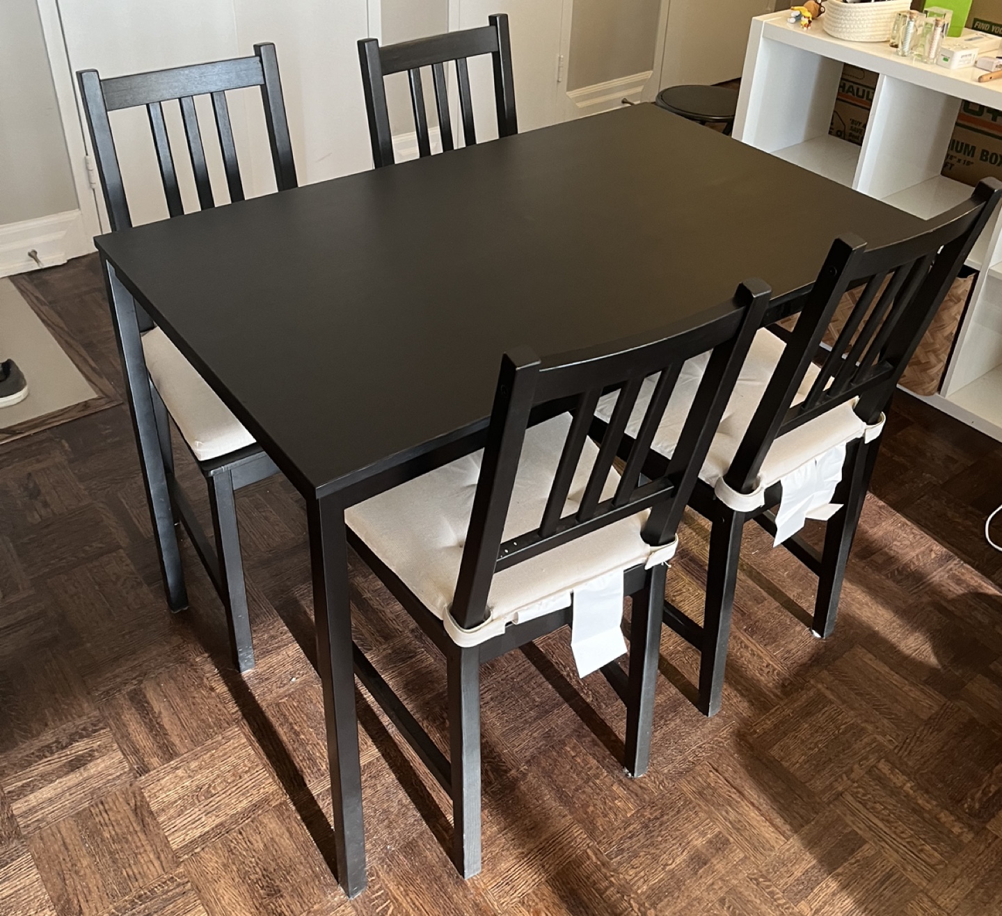 Ikea table and chairs with cushions
