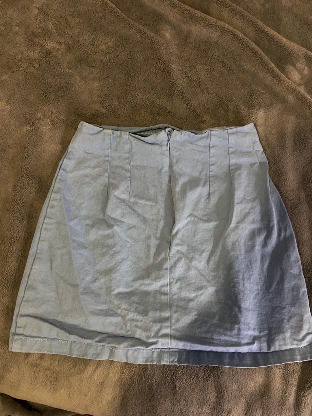 Blue Denim Mini Skirt - photo 4