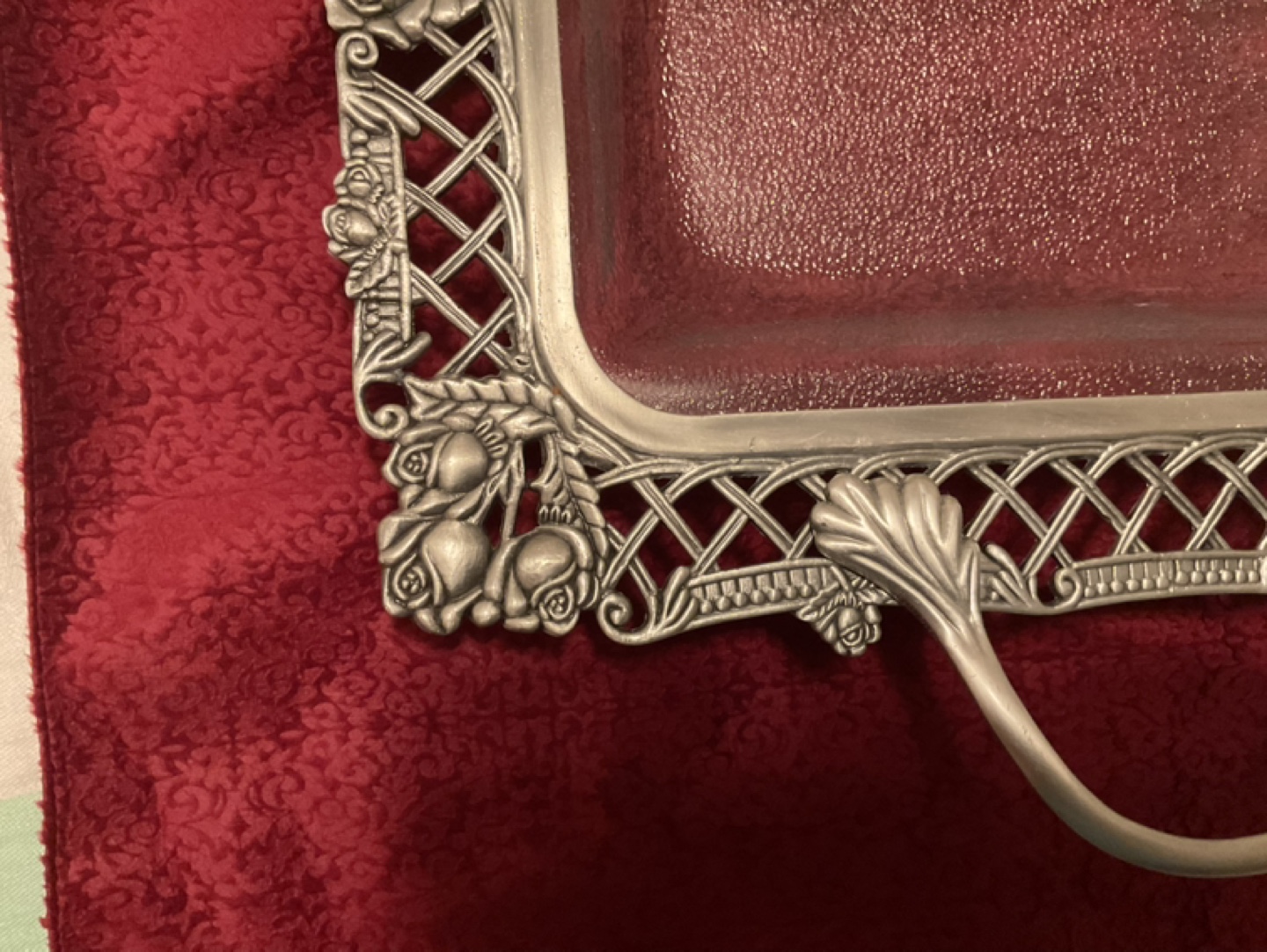 Vintage Silver Plated Serving Tray - photo 2
