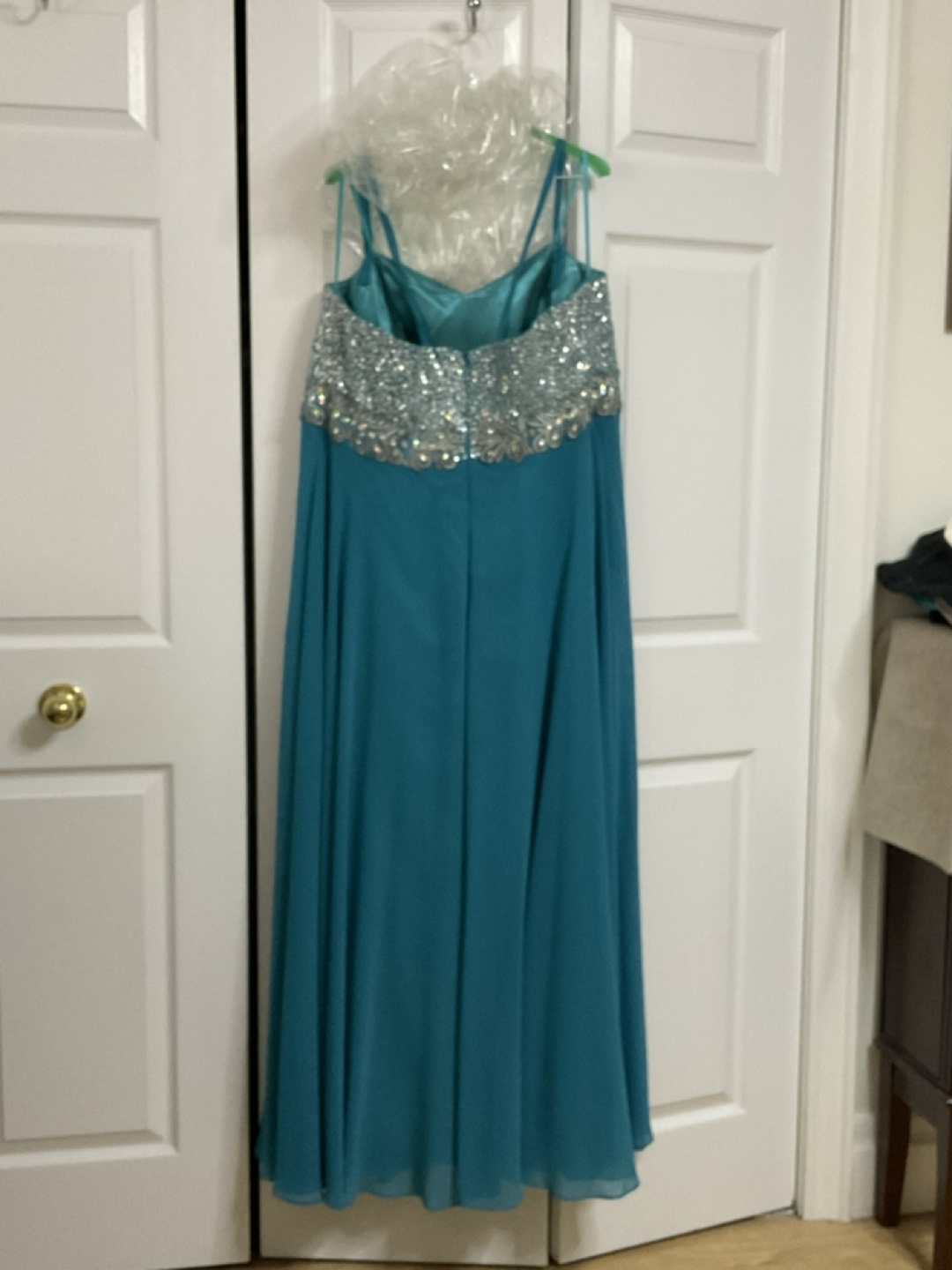 Teal Sequin Evening Dress by Decode - photo 3