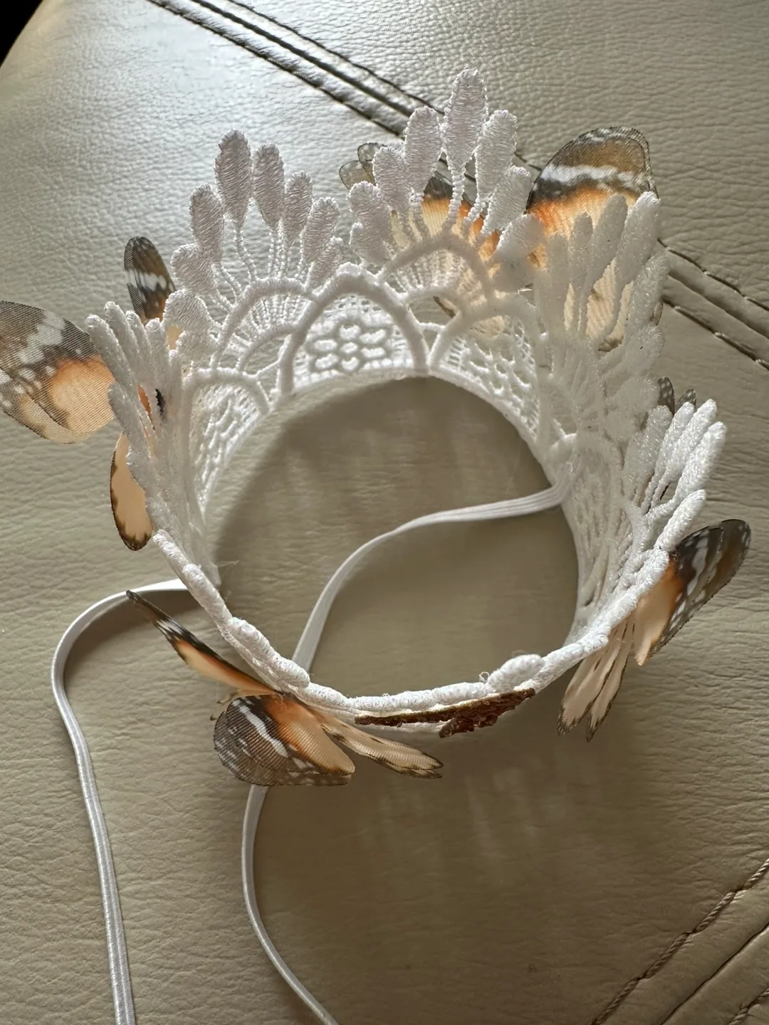 First Birthday Crown with Butterflies image indicator(2)