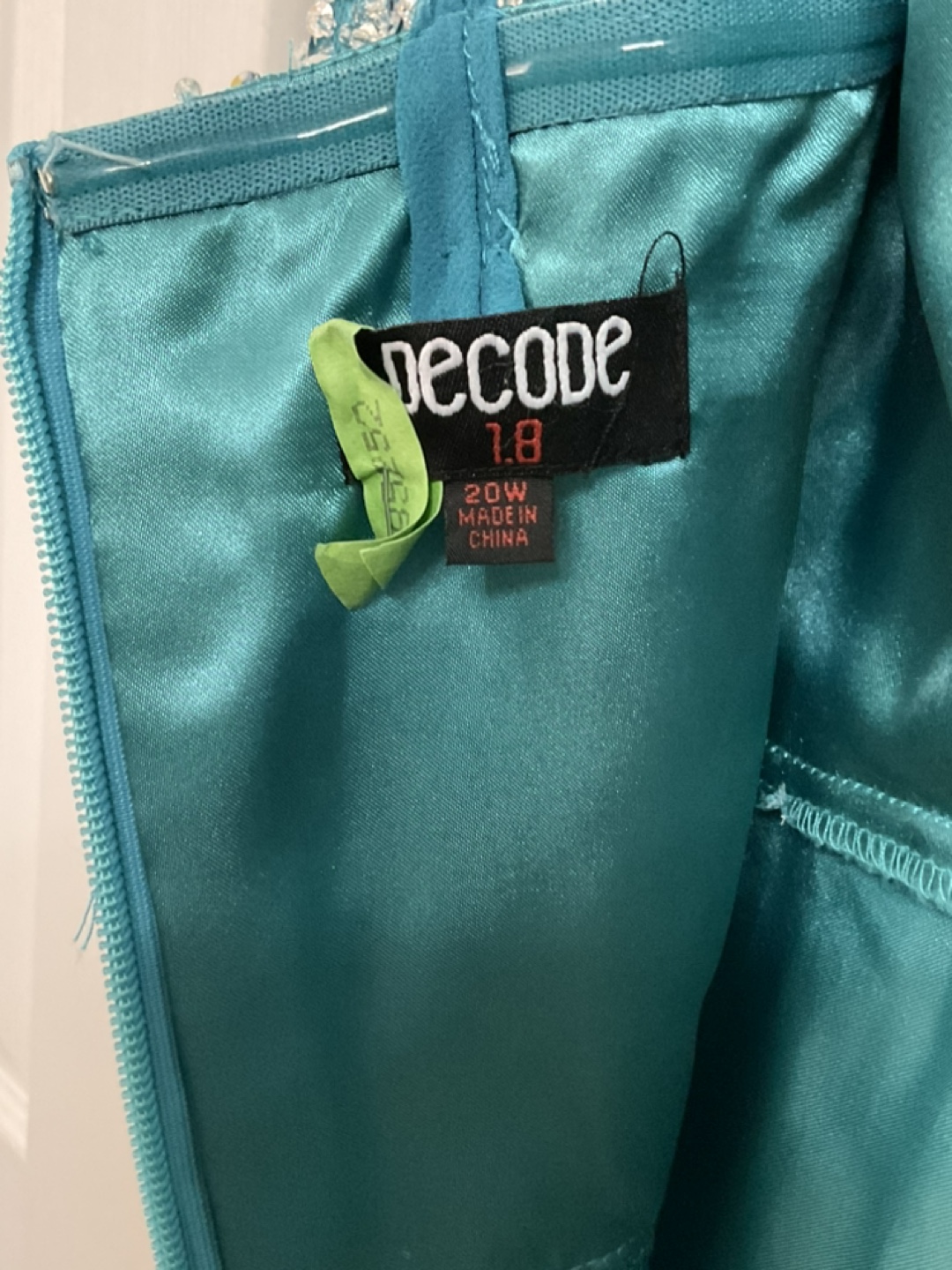 Teal Sequin Evening Dress by Decode - photo 4