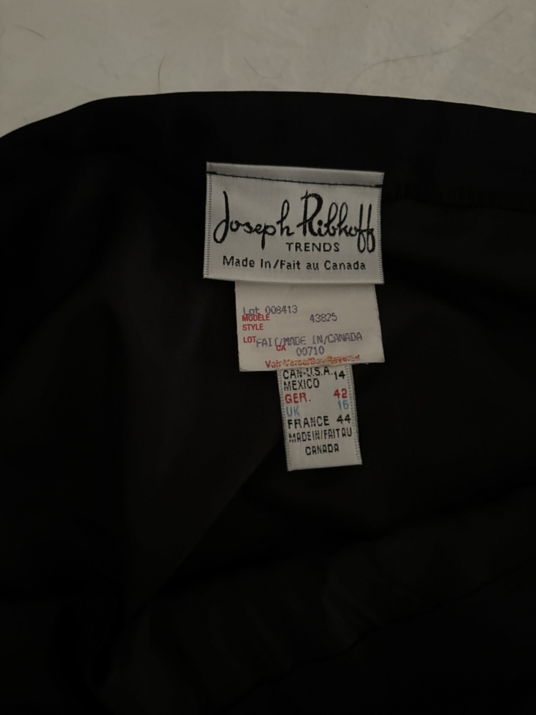 Joseph Ribkoff Black Pencil Skirt Size 14 - photo 3