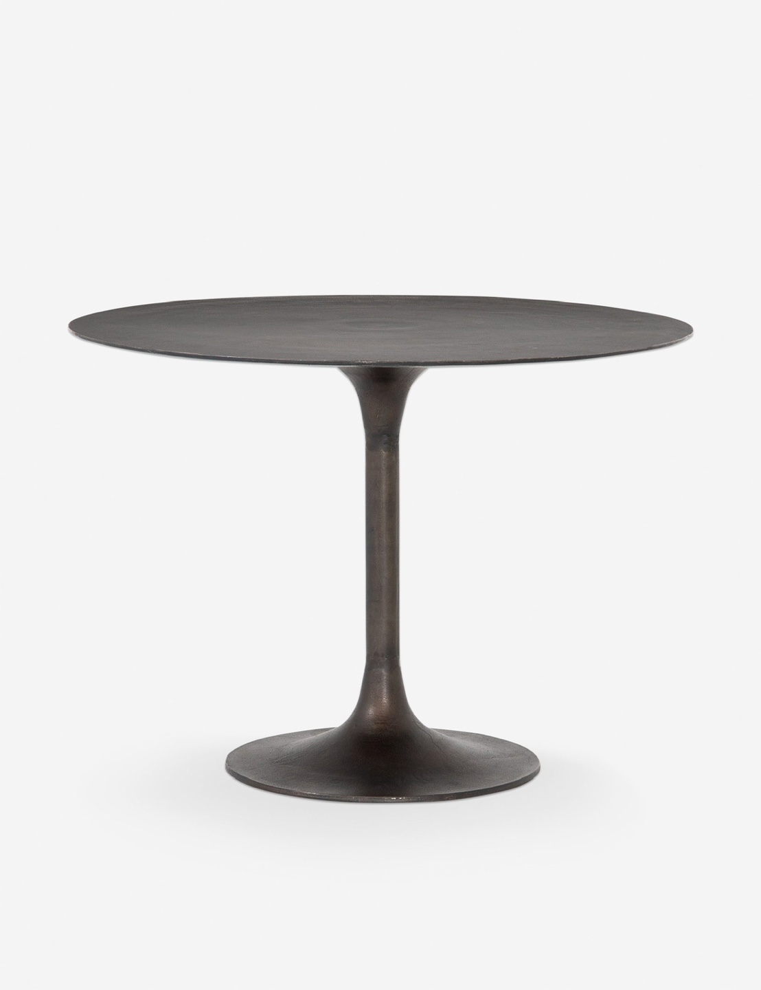Rustic Industrial Round Metal Dining Table