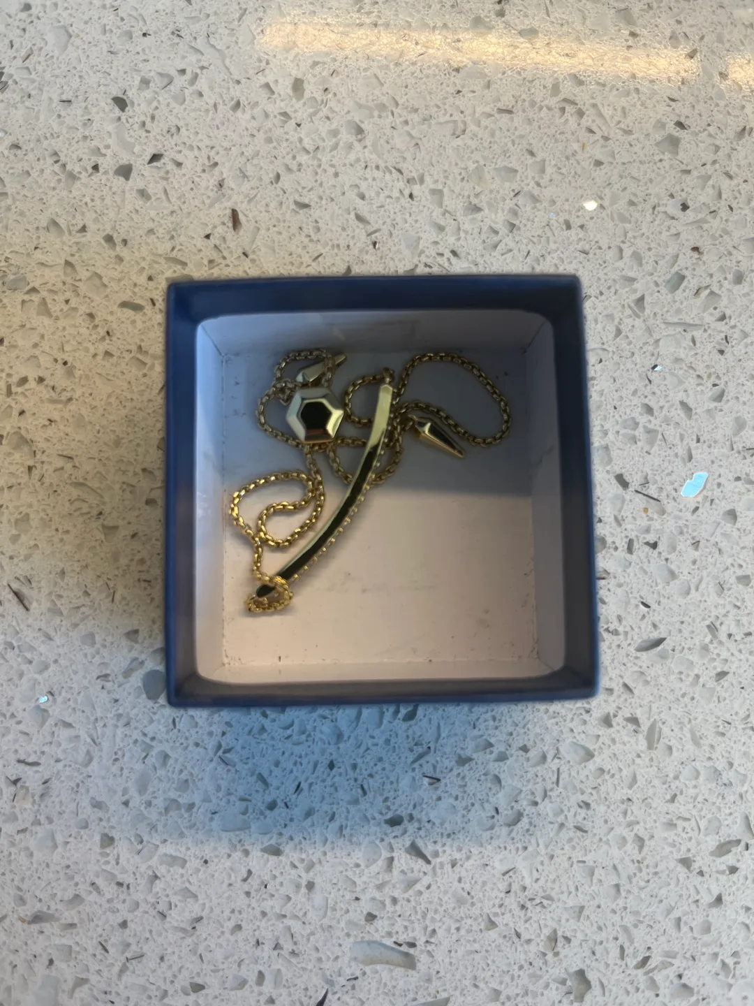 Gold tone Bar Bracelet with CZ image indicator(7)