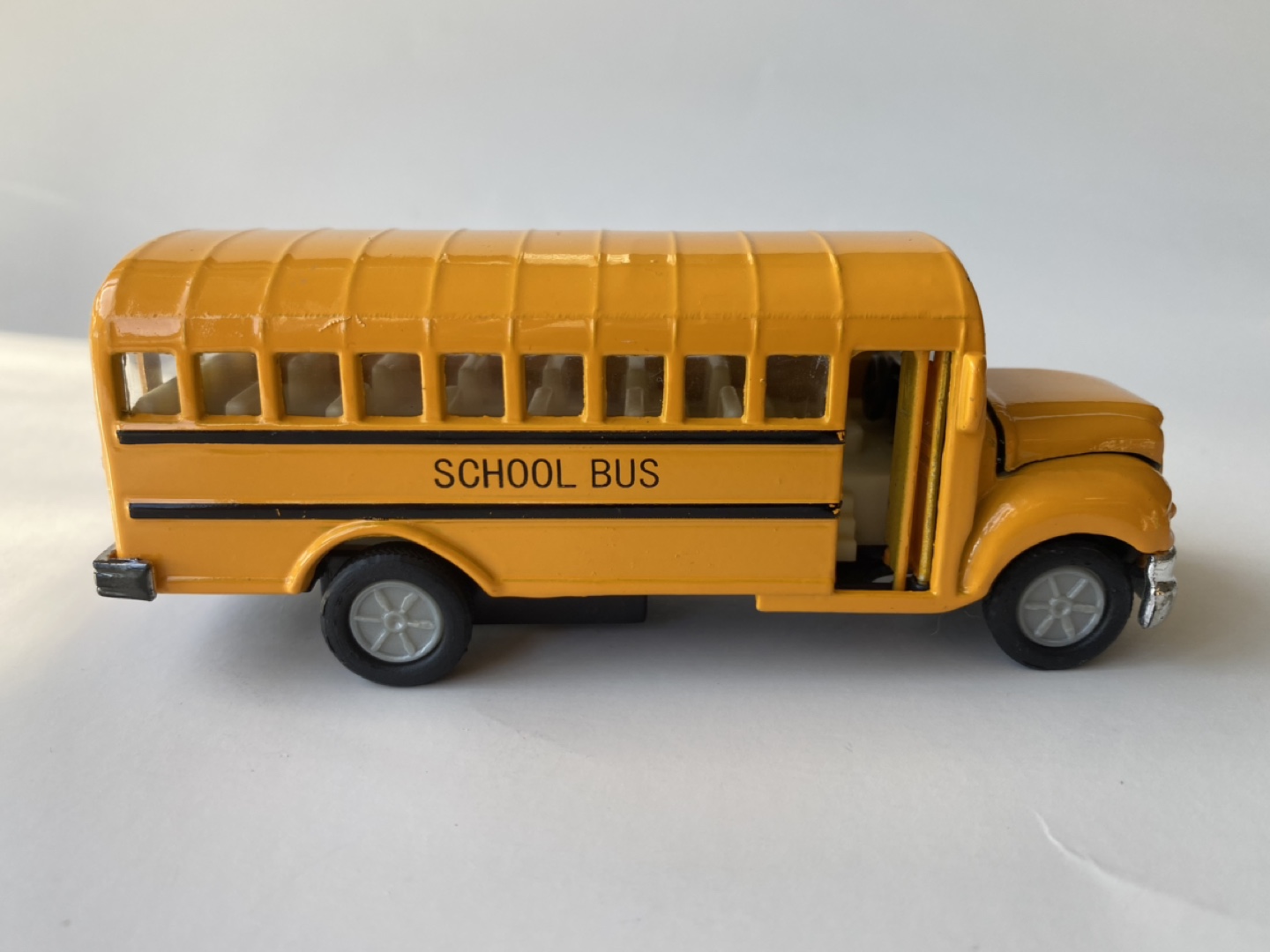 Yellow School Bus Toy with Opening Hood - photo 2