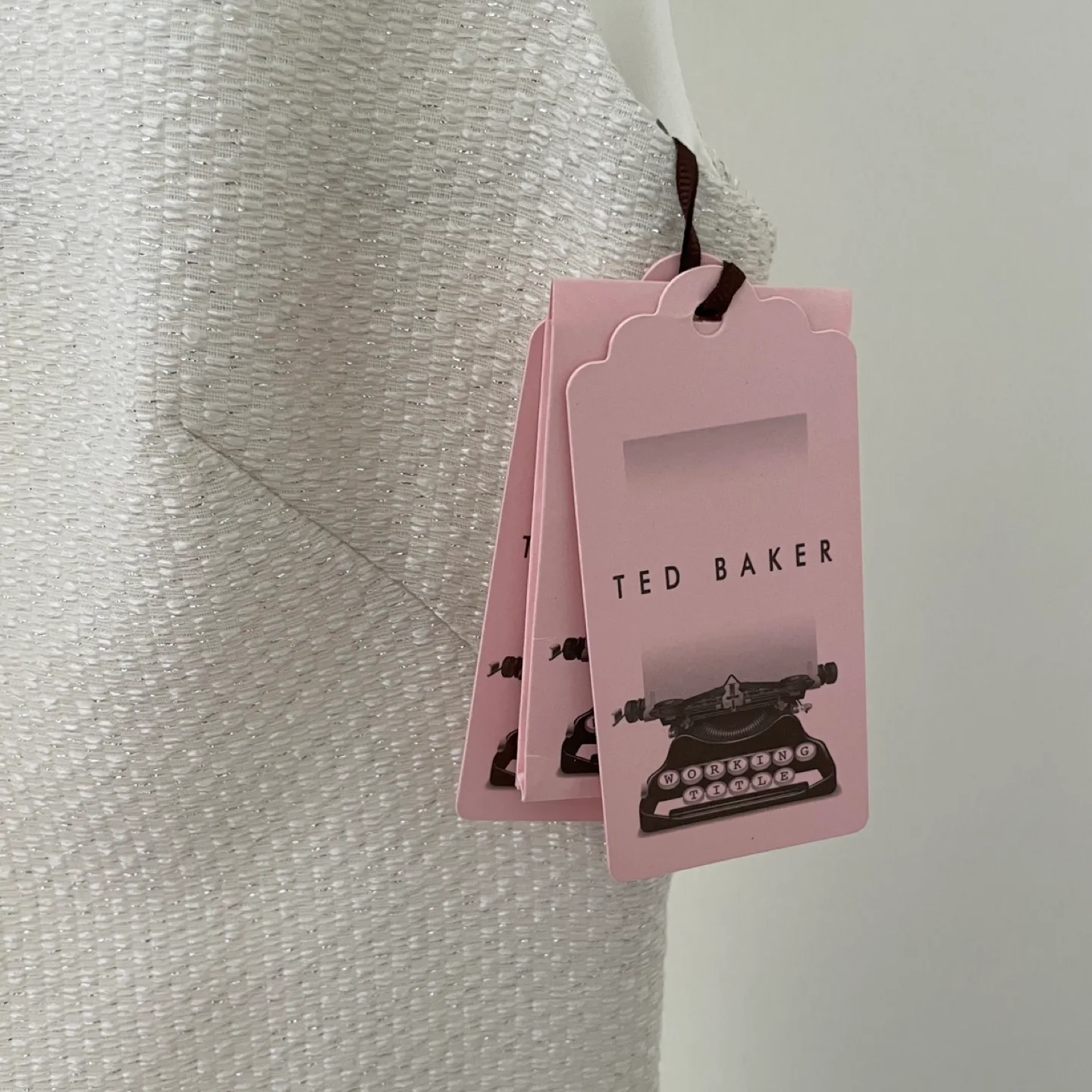 NWT Ted Baker Yulisad Metallic Boucle Dress (size 1) image indicator(5)