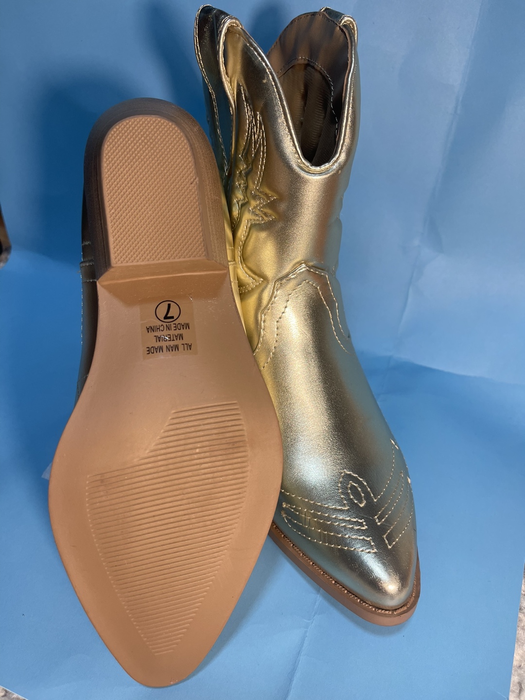 Soda Women's Gold Cowboy Boots - photo 2