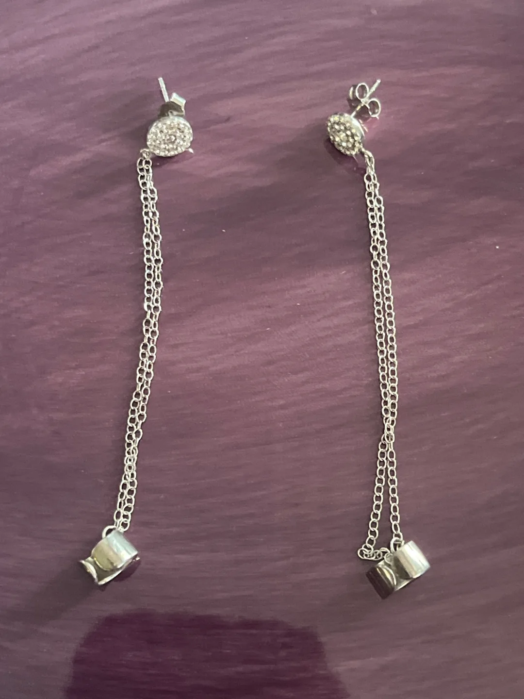 Silver Dangle Earrings image indicator(3)