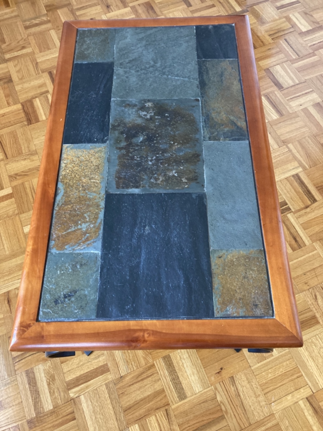 Slate/Wood Coffee Table - photo 5