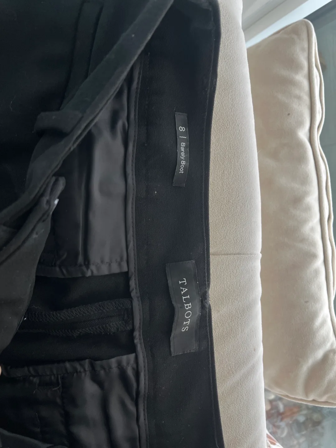 Talbots Black  Pants Size 8 image indicator(3)