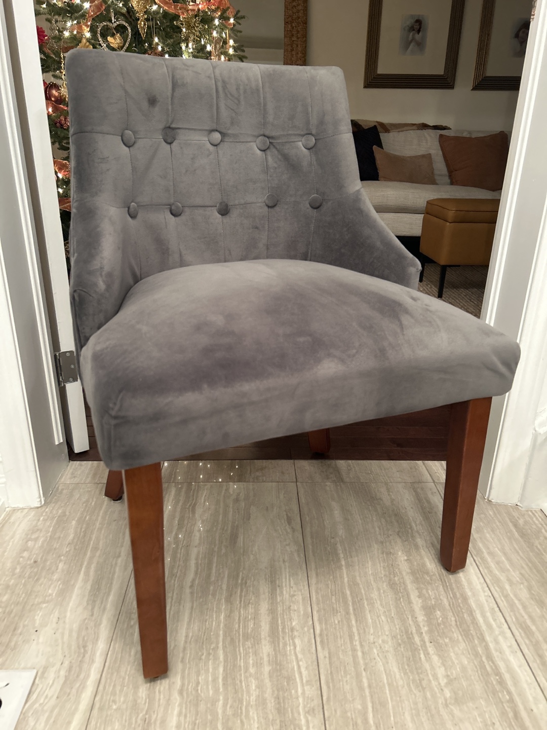 Grey Living/ Dining/ Office Chair
