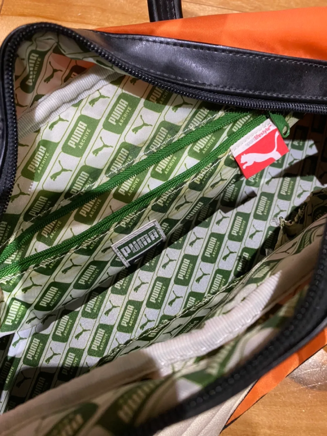 Vintage Puma Orange Handbag image indicator(3)