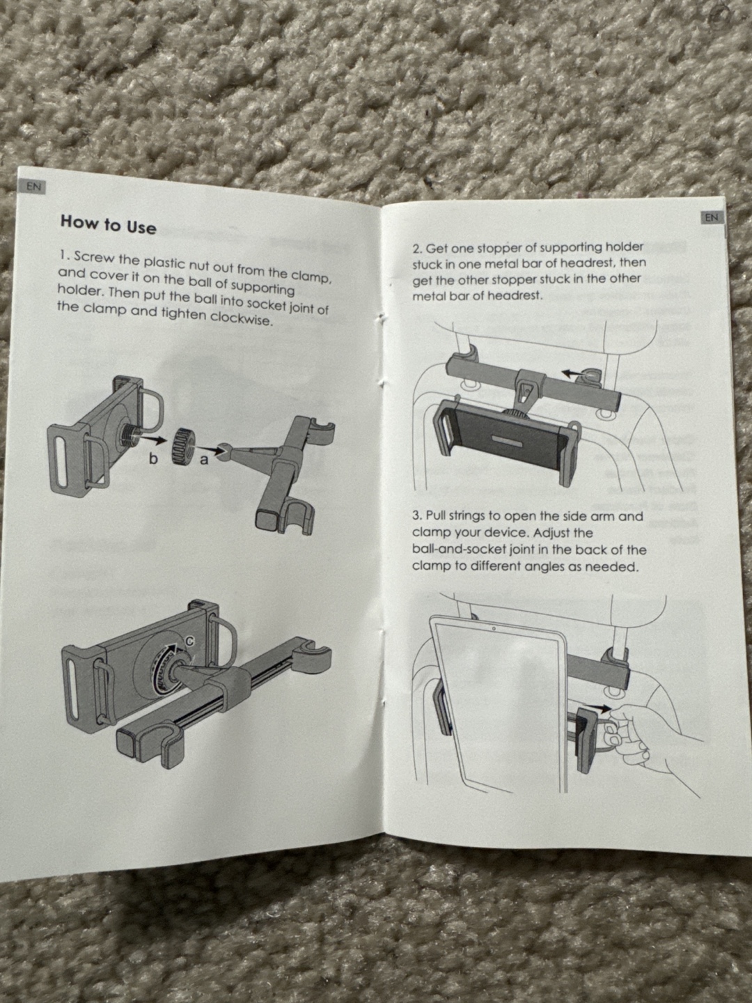Car Headrest Mount for tablet and iPad - photo 4