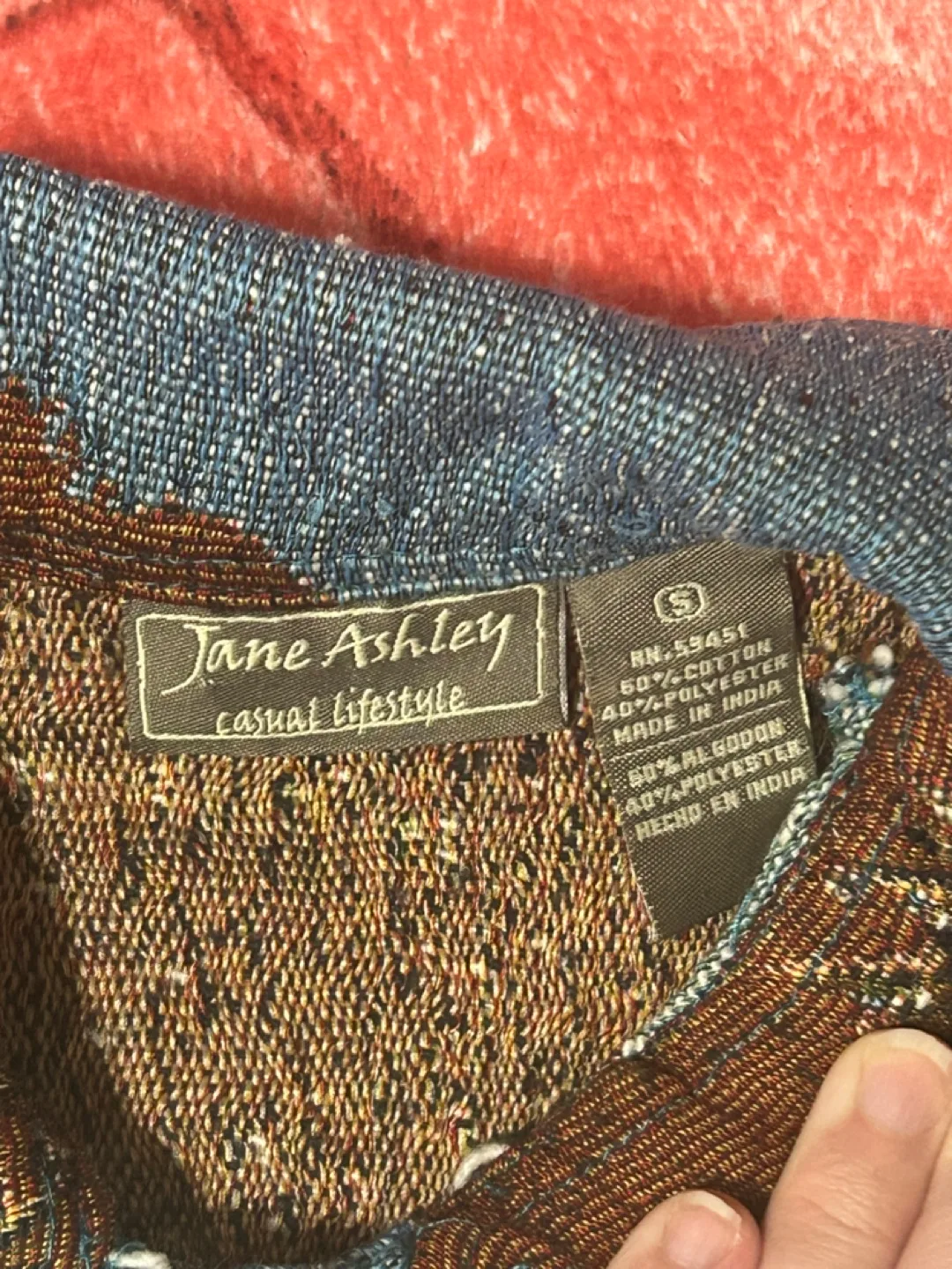 Vintage Jane Ashley Horse Tapestry Jacket - Small image indicator(2)