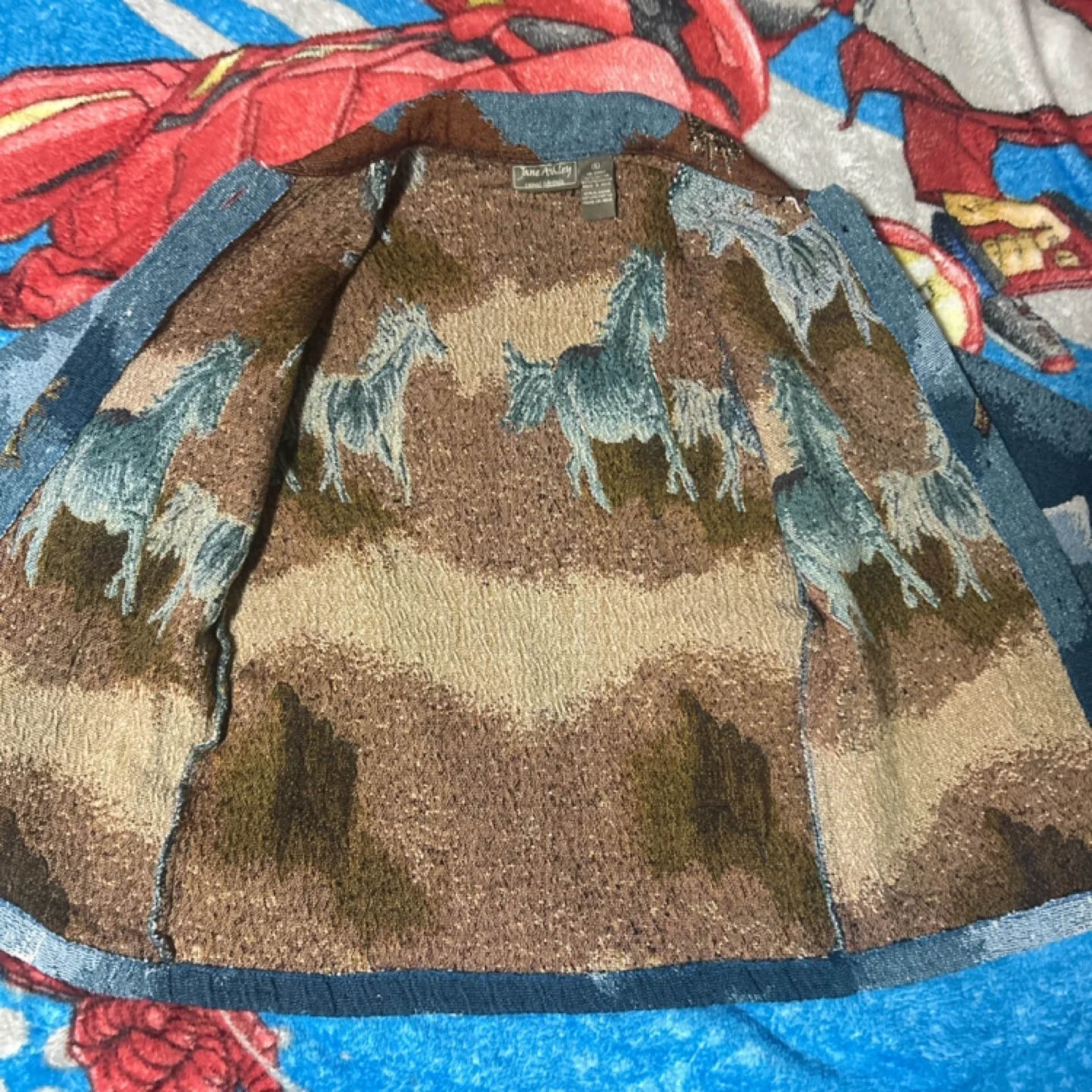 Vintage Jane Ashley Horse Tapestry Jacket - Small image indicator(6)