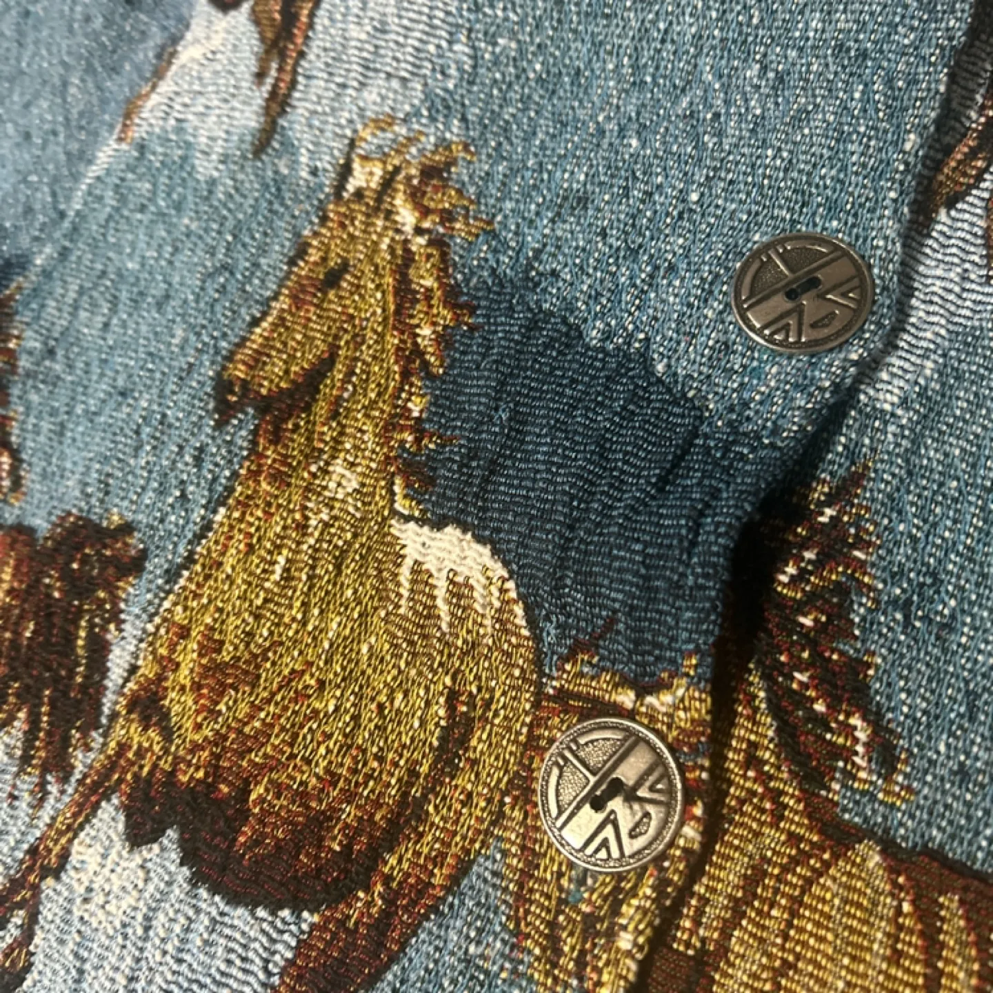Vintage Jane Ashley Horse Tapestry Jacket - Small image indicator(3)