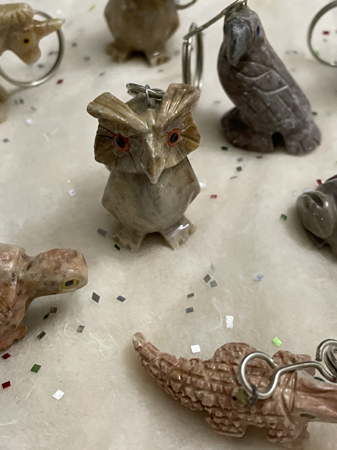 Stone Animal Keychains - photo 3