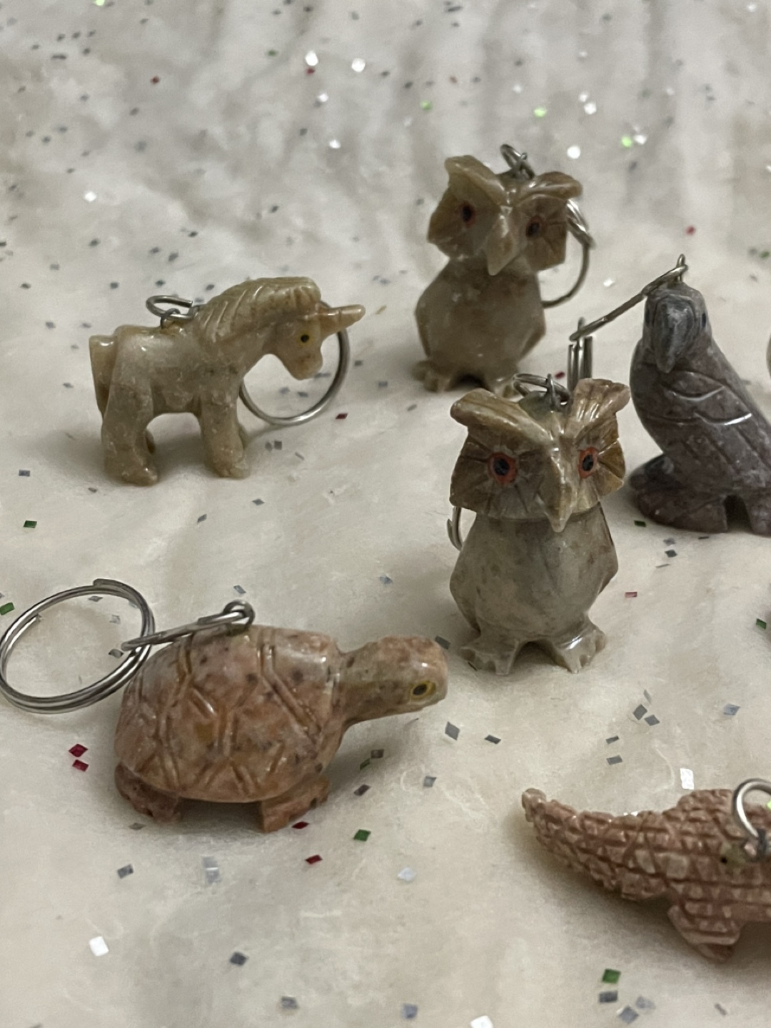 Stone Animal Keychains - photo 2