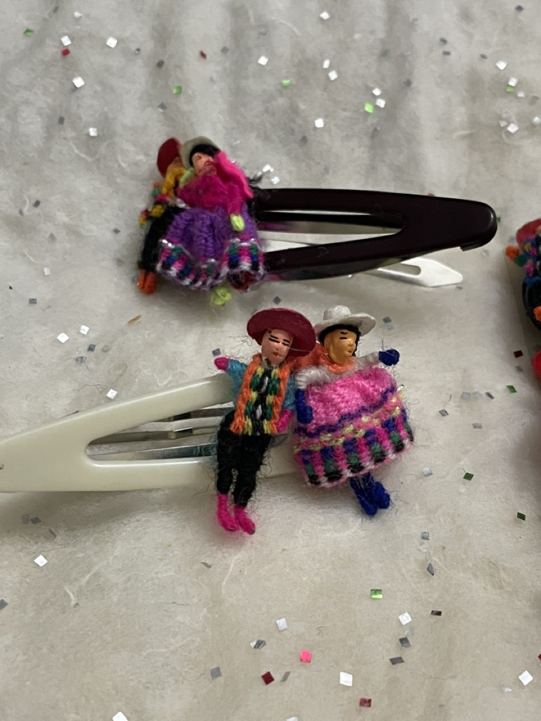 Set of 12 Peruvian Doll Hair Clips - photo 4