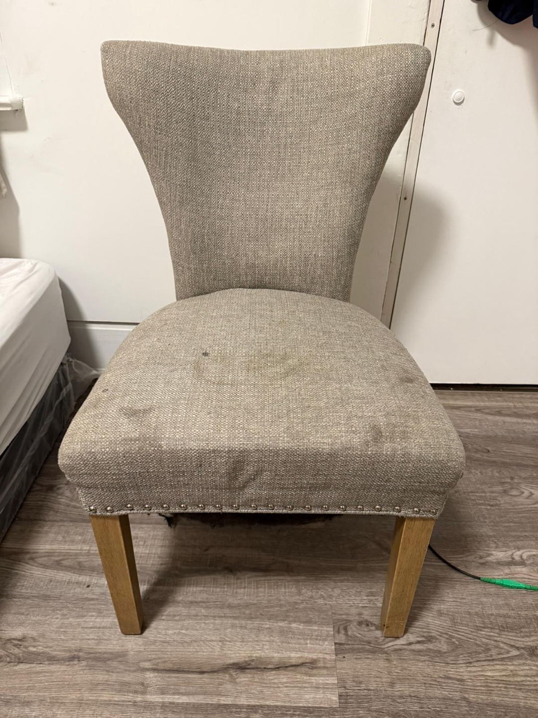 Grey Upholstered Dining Chair