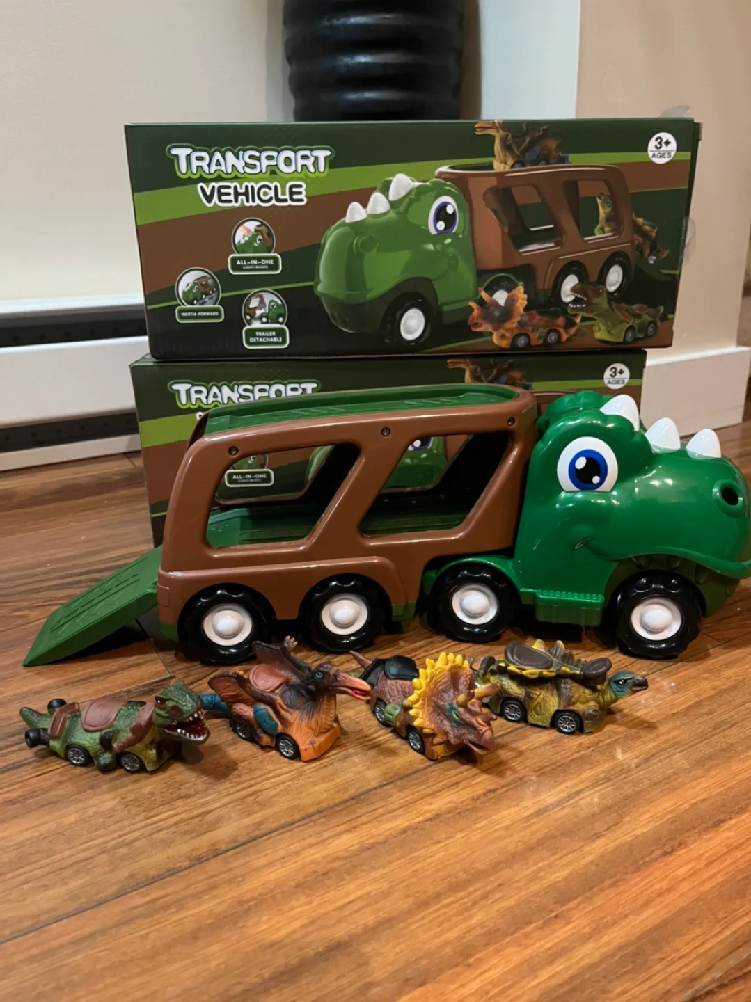 Dinosaur toy trucks set image indicator(5)