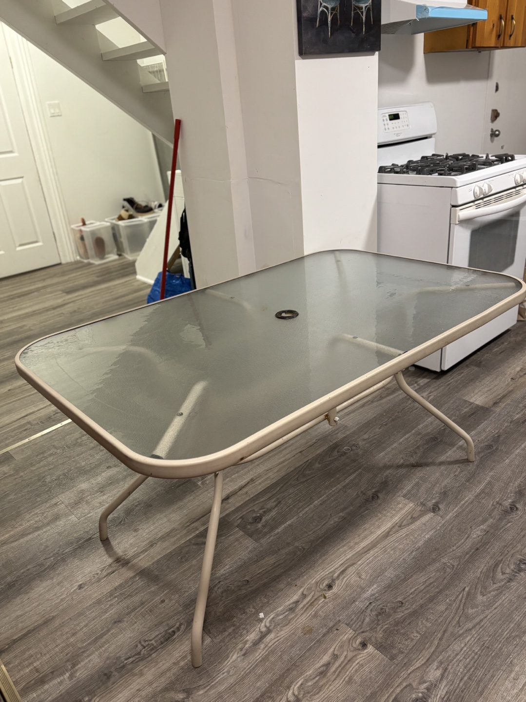 Glass Top Patio Table