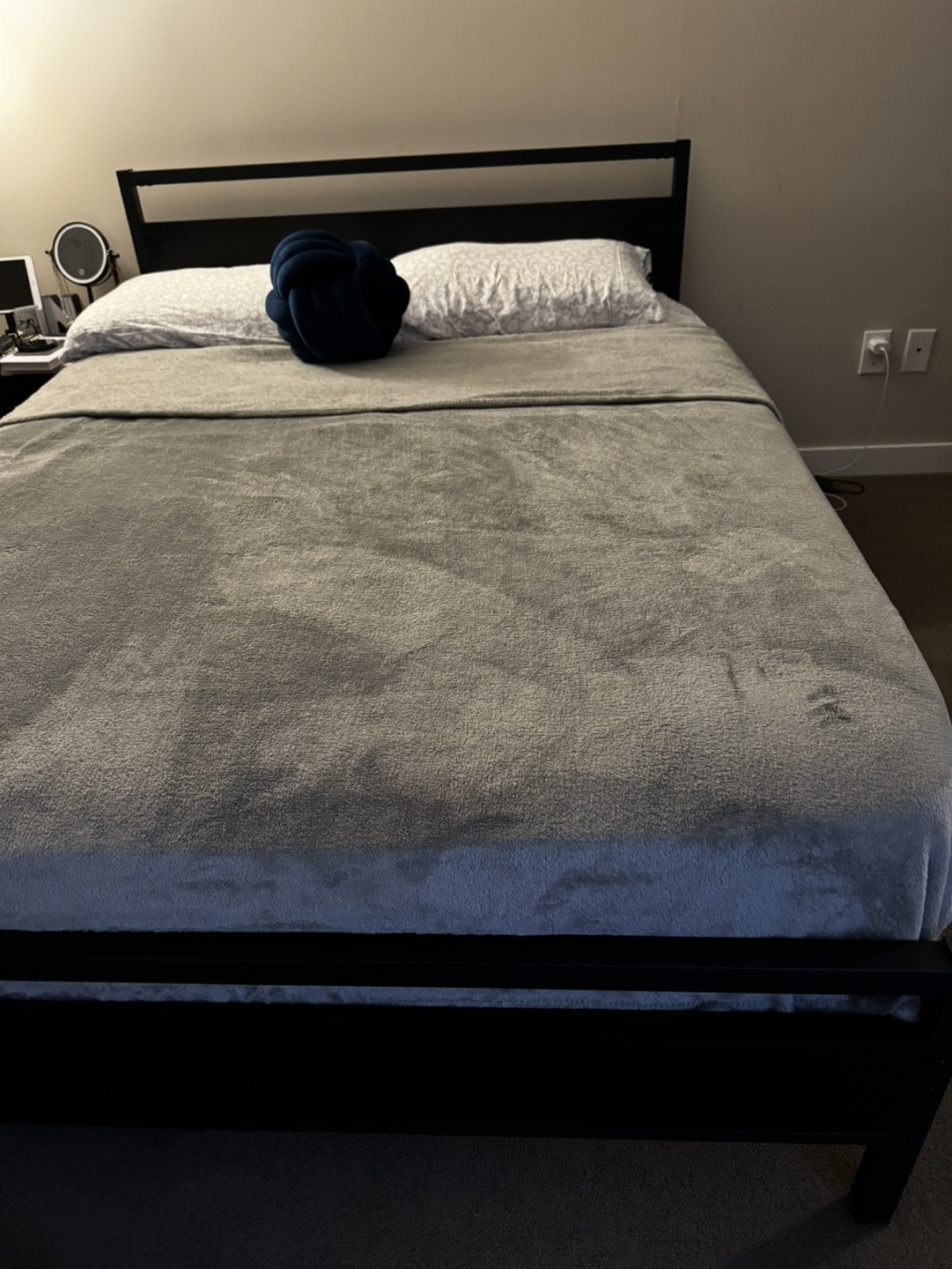 Metal Bed Frame with Headboard and mattress - photo 5