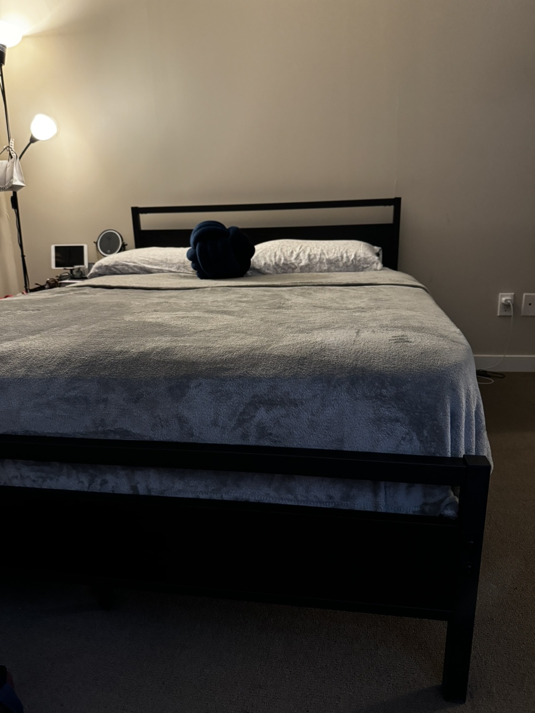 Metal Bed Frame with Headboard and mattress - photo 4