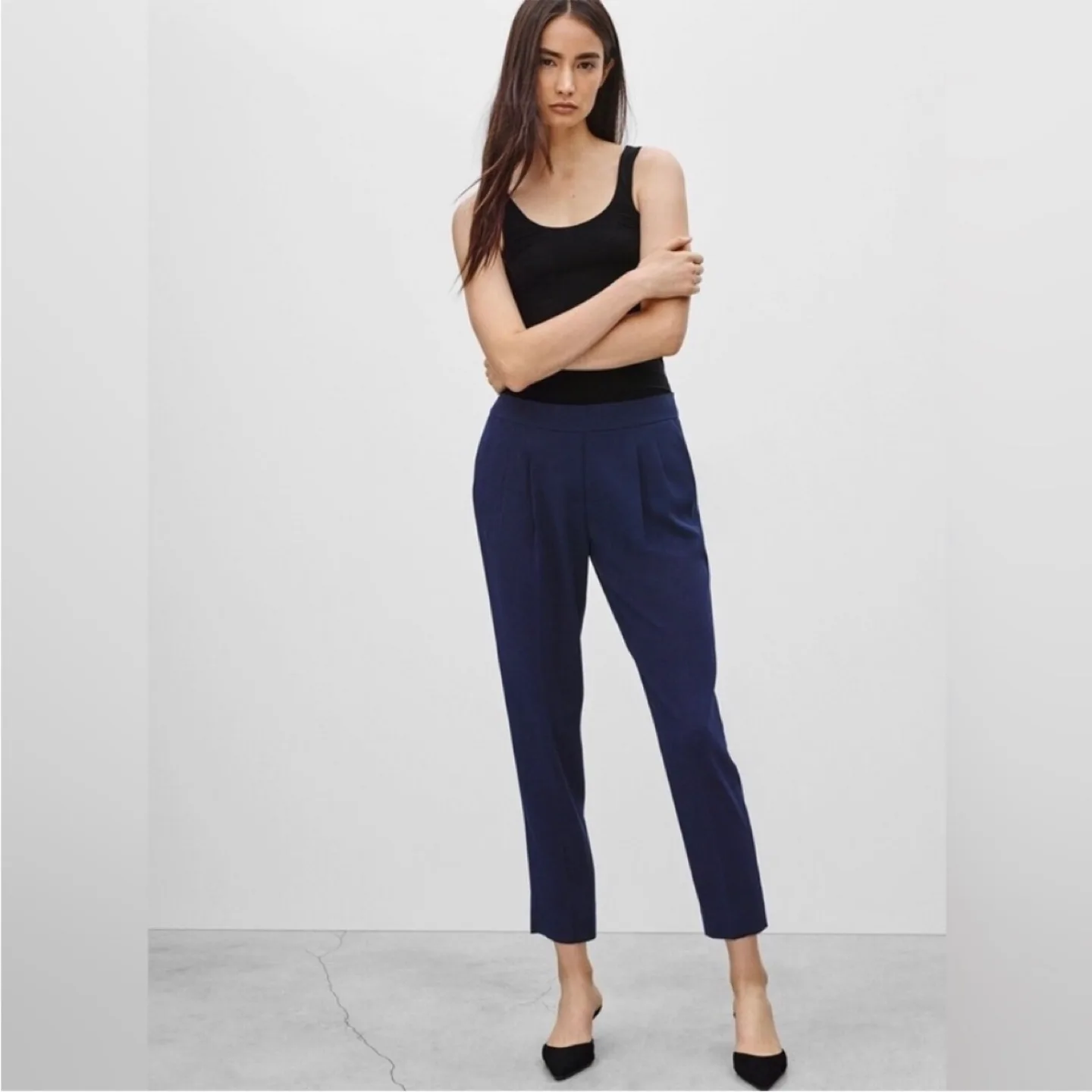 NEW Aritzia Babaton Cohen Pants (indigo/size 0) image indicator(9)