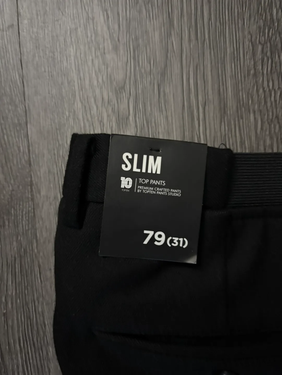 New! Slim Fit Black Dress / office Pants - Size 31 image indicator(2)