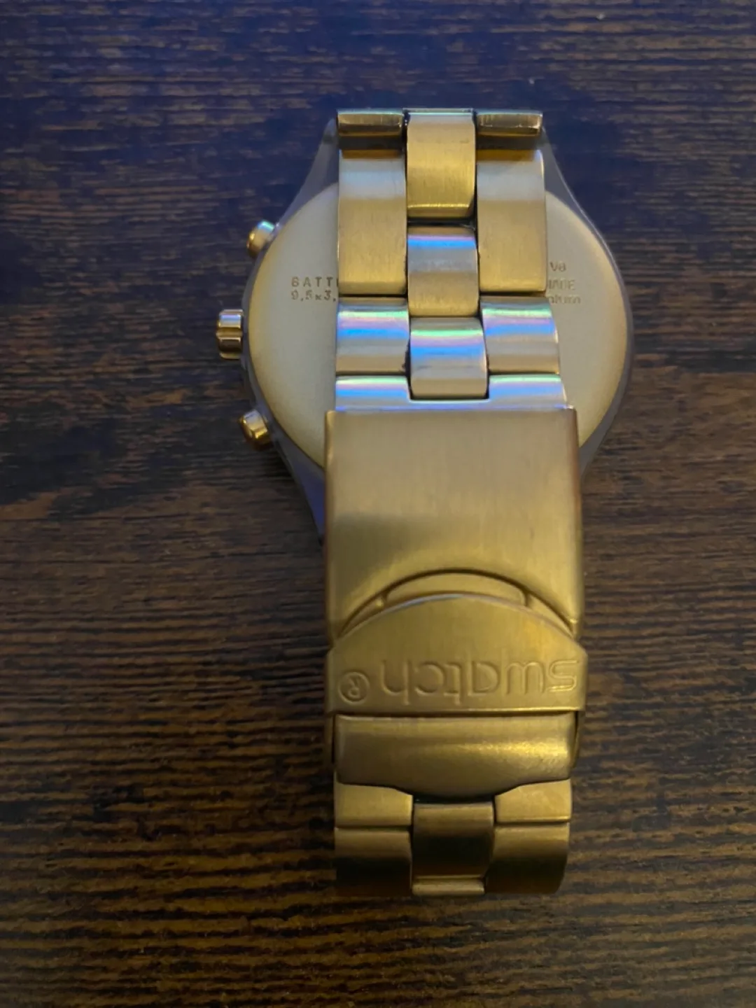 Swatch Diaphane Gold Chronograph Watch image indicator(2)