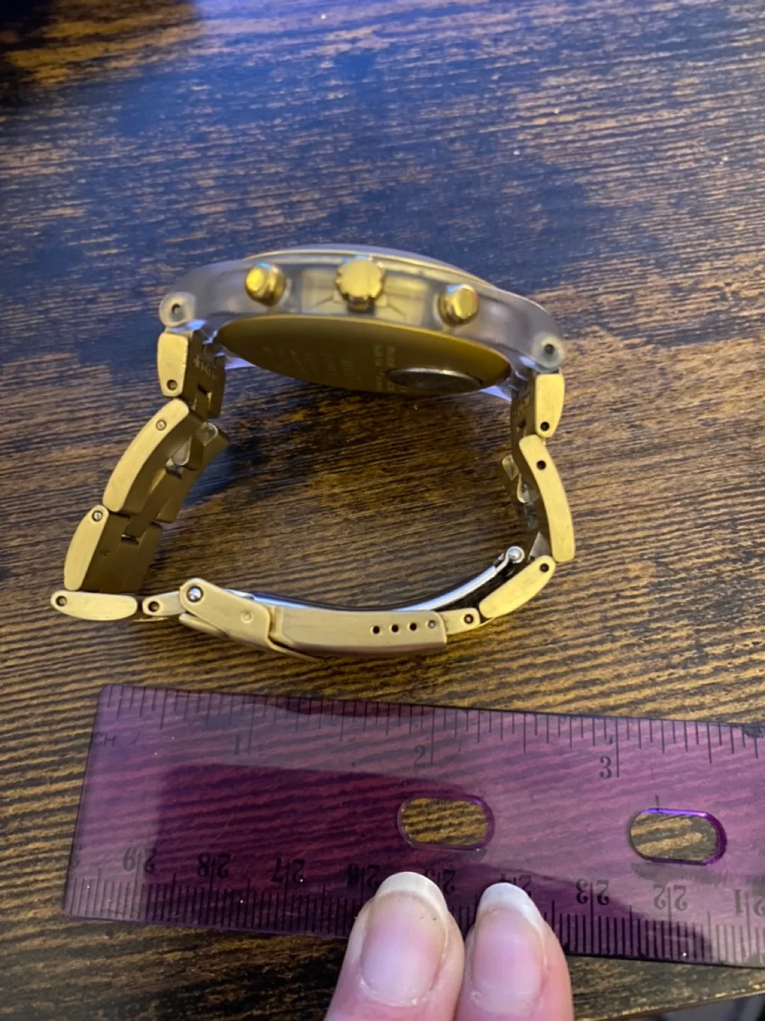 Swatch Diaphane Gold Chronograph Watch image indicator(7)