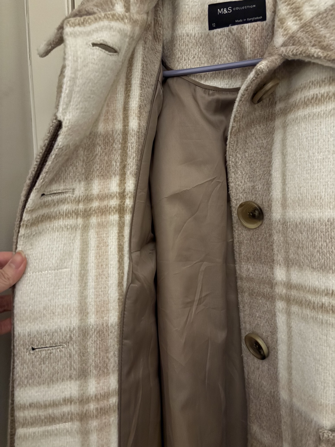 M&S Collection Plaid Thick Coat - photo 3