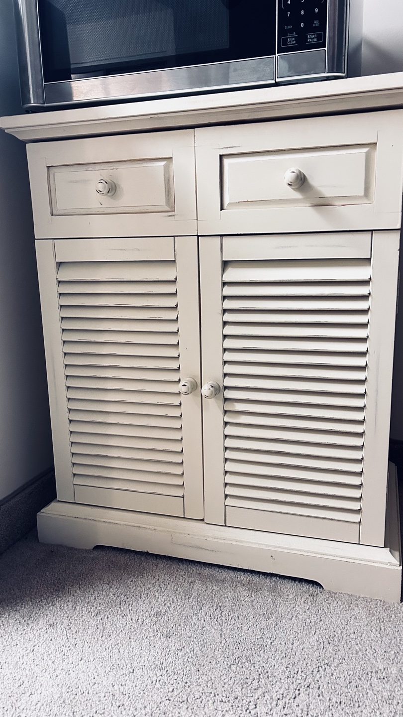 White Cabinet with Shutters