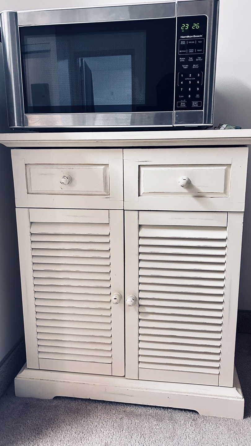 White Cabinet with Shutters - photo 3