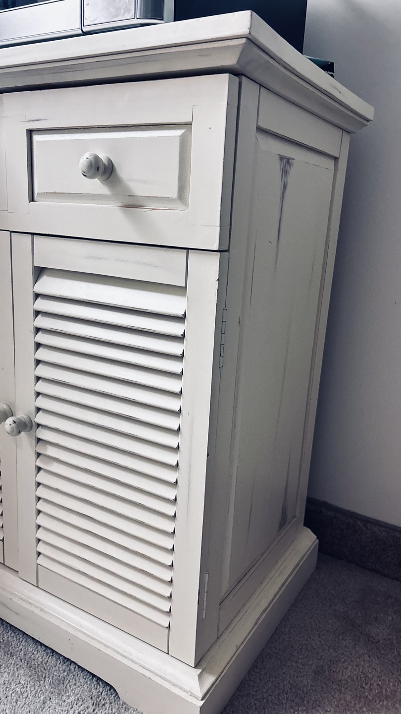 White Cabinet with Shutters - photo 4