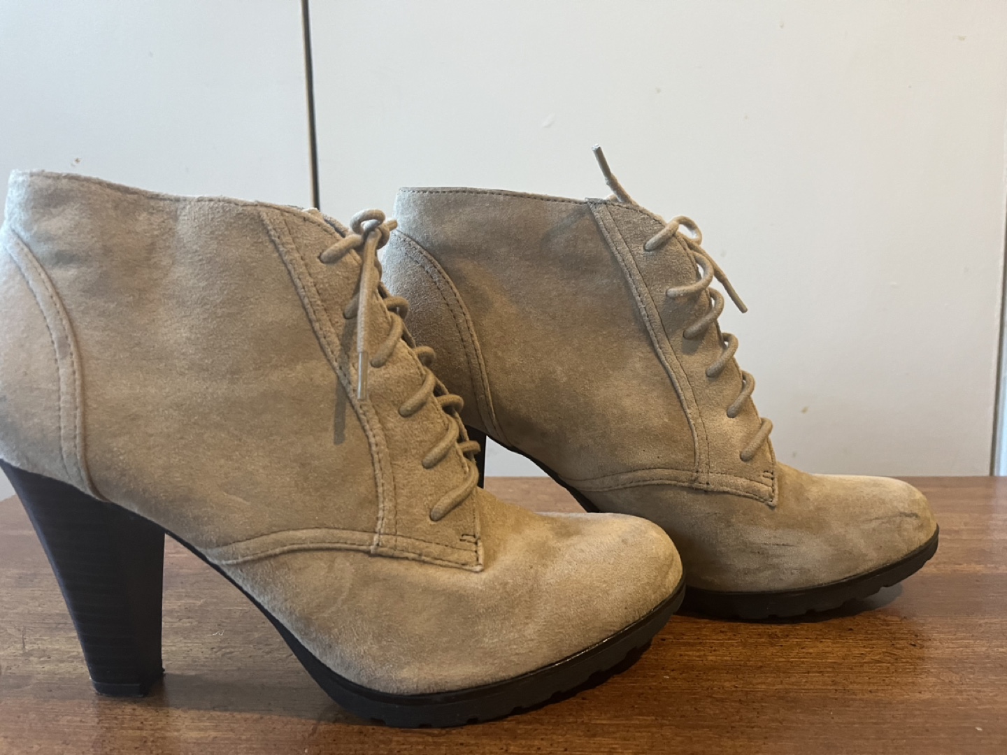 White Mountain Lace Up Ankle Booties