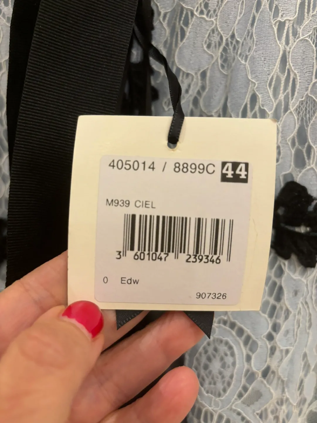 Edward Achour Paris Blue Lace Dress image indicator(5)