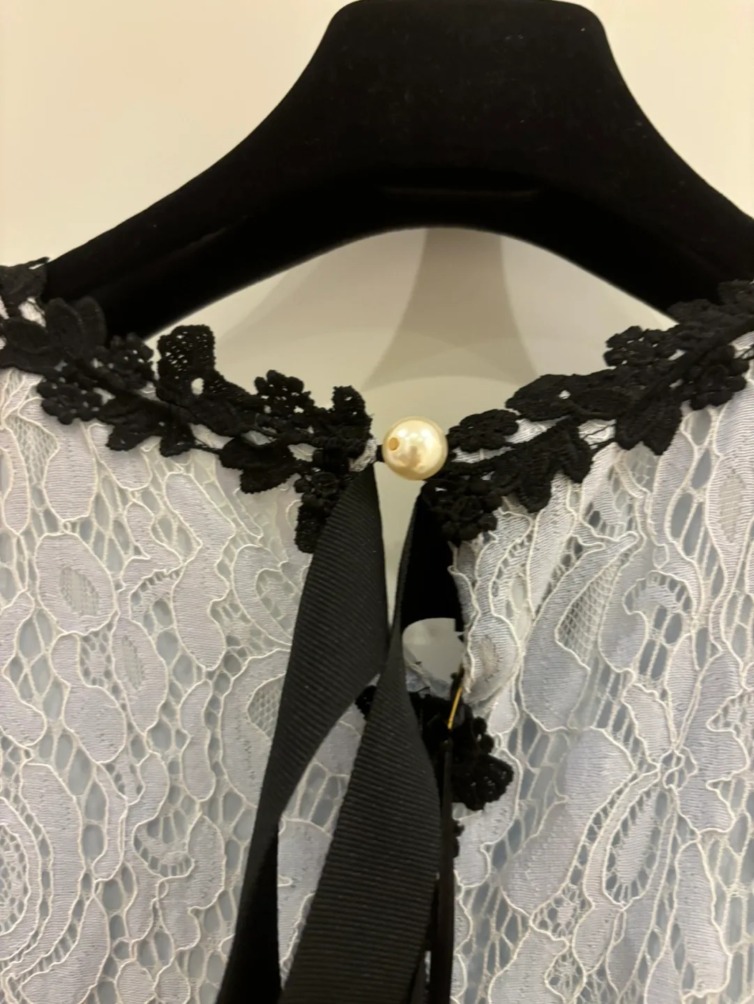 Edward Achour Paris Blue Lace Dress image indicator(6)