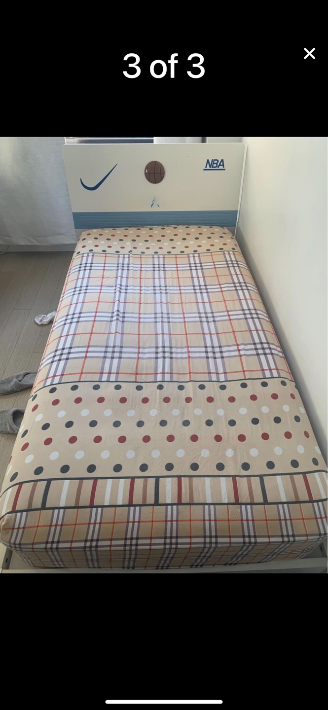 Twin Size Bed Frame with Drawers