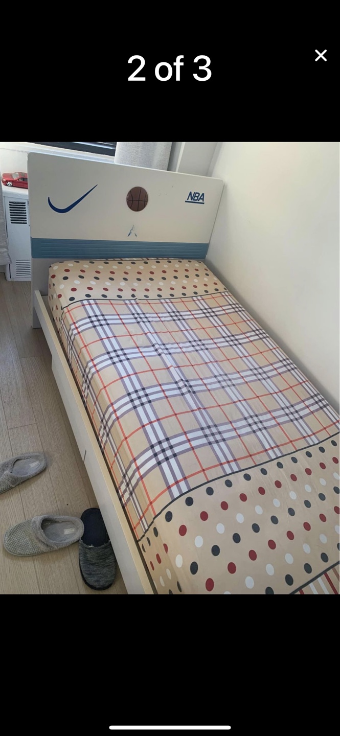 Twin Size Bed Frame with Drawers - photo 2