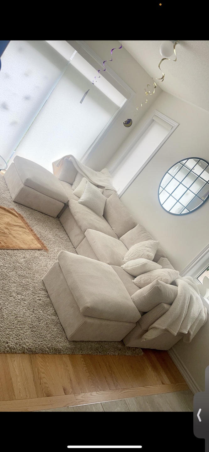 129" Wide Symmetrical Modular Sectional - photo 2