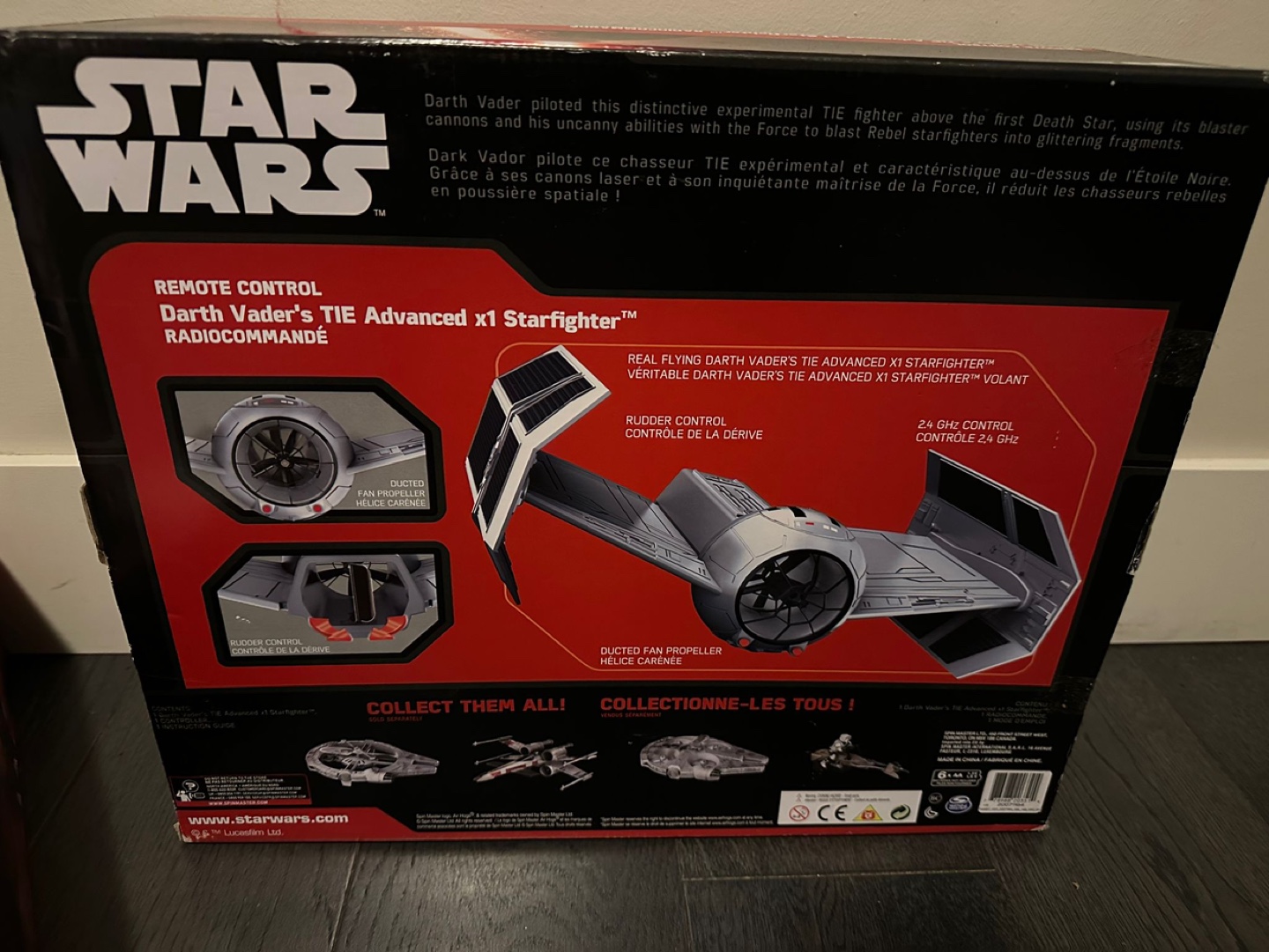 Star Wars Darth Vader's TIE Advanced X1 Starfighter RC Toy