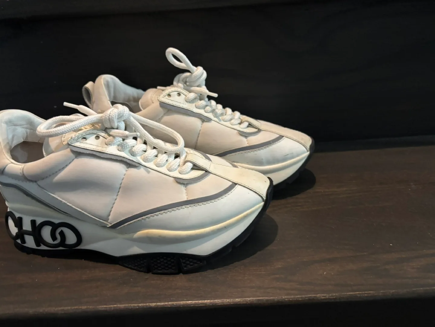 Jimmy Choo White Sneakers image indicator(3)